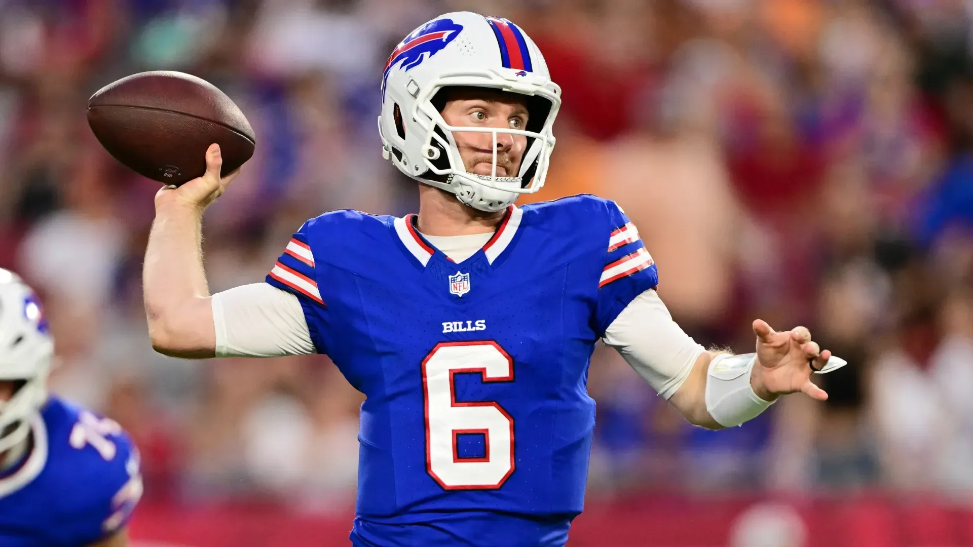 Shane Buechele #6 of the Buffalo Bills