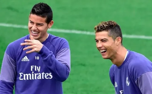 Desde la llegada del colombiano al Real Madrid, hasta en las prácticas fueron buen amigos