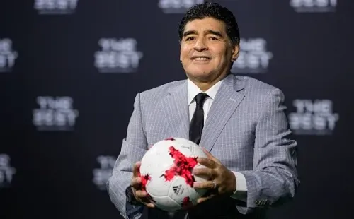 Diego durante la entrega de los premios The Best, en Suiza.