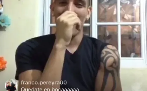 La captura de pantalla en la que se puede apreciar el mensaje del exdelantero de América de México.