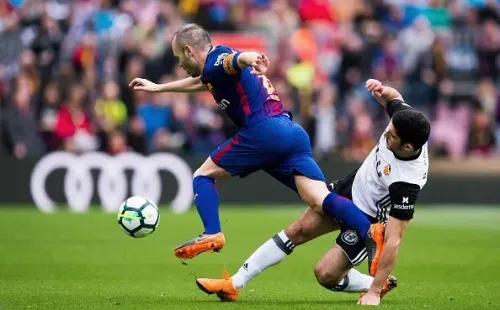 Iniesta, que cumplirá 34 el próximo mes, sigue deslumbrando en el Camp Nou.