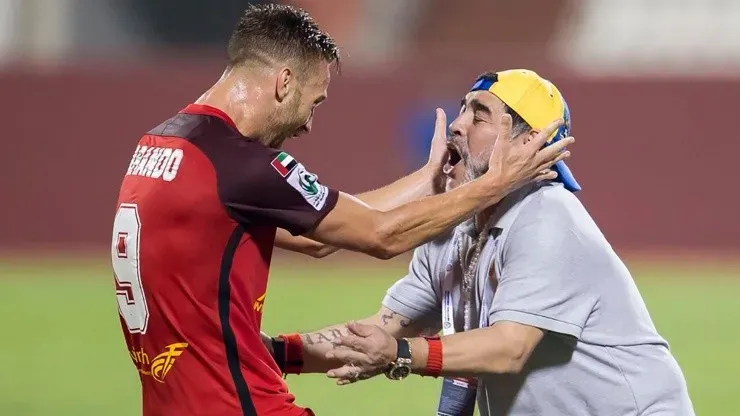 Maradonaen el Al-Fujairah: dirigió 22 partidos, ganó y empató once