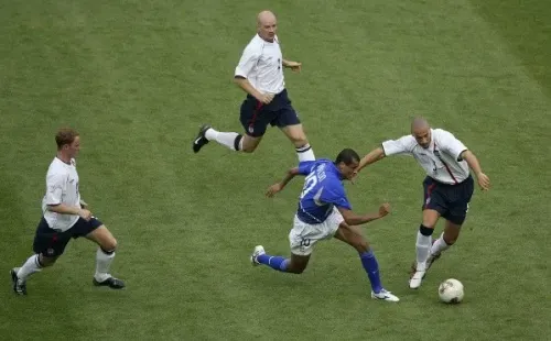 ANTE FERDINAND. Rivaldo en Corea-Japón 2002 con Brasil (Foto: Getty).