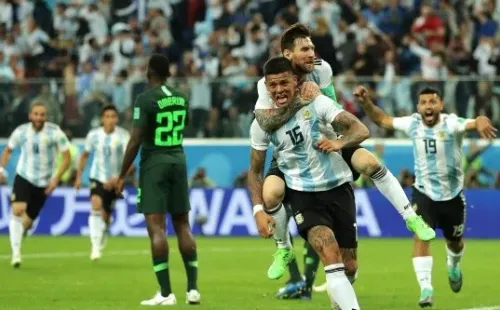 Gol de Marcos Rojo con la Selección Argentina