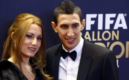 Jorgelina Cardoso y Ángel Di María, juntos.