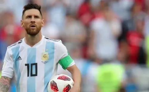 Foto de Lionel Messi, jugador de la Selección Argentina.