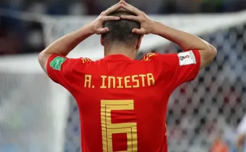 Foto de Andrés Iniesta, jugador de la Selección de España.