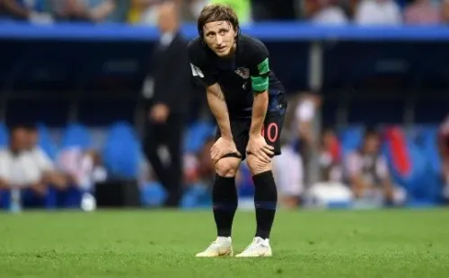 Luka Modric descansa en el partido ante Rusia
