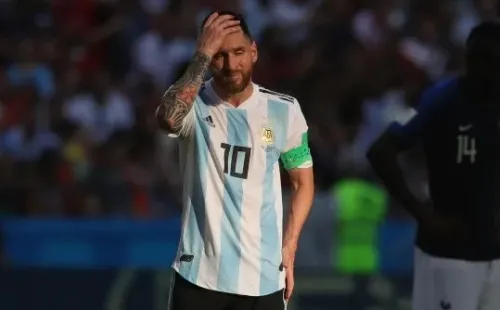 Lionel Messi en el Mundial de Rusia 2018.