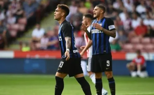 Lautaro Martínez y Mauro Icardi como delanteros del Inter ante Sheffield United.