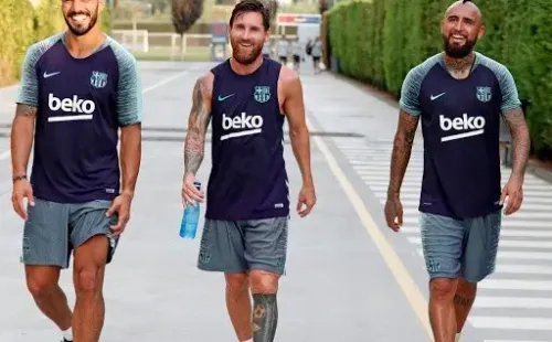 Suárez, Messi y Vidal