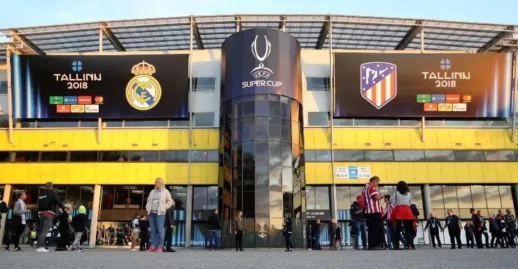 LA SEDE. Así lució el estadio en Estonia de la Supercopa de Europa (Foto: Getty).