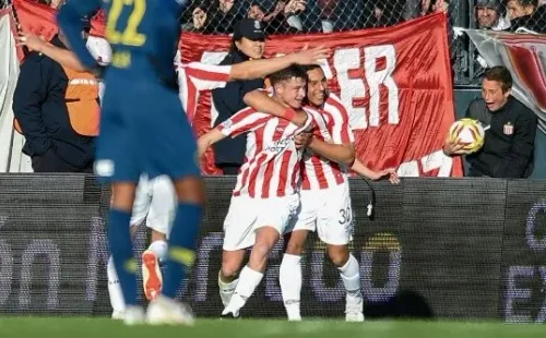 Matías Pellegrini liquidó el partido en Quilmes.