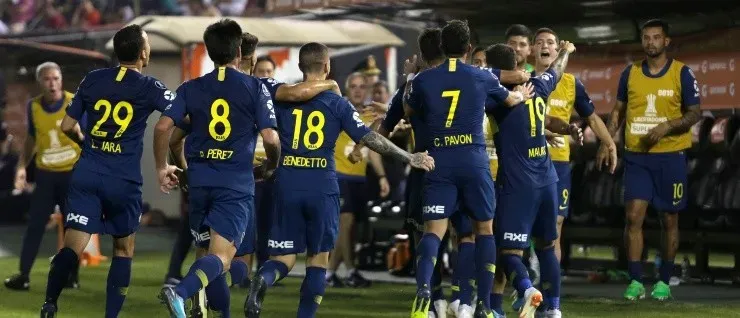 DE RACHA. Boca viene de clasificar a los cuartos de final de la Libertadores (Foto: Getty).
