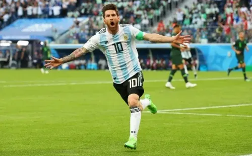Messi en la Copa del Mundo de Rusia 2018.