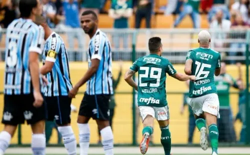 Palmeiras festeja en la cara de Gremio.