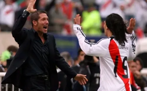 Diego Simeone durante su estadía en River.