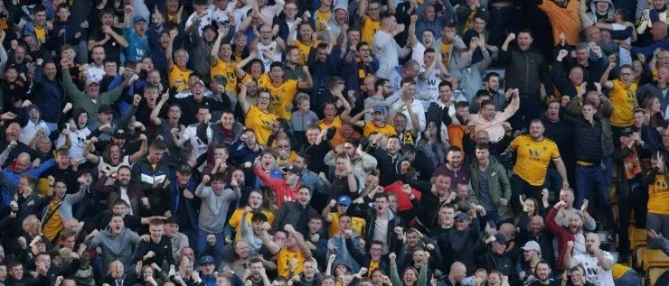 WOLVES. Los fanáticos del Wolverhampton (Foto: Getty).