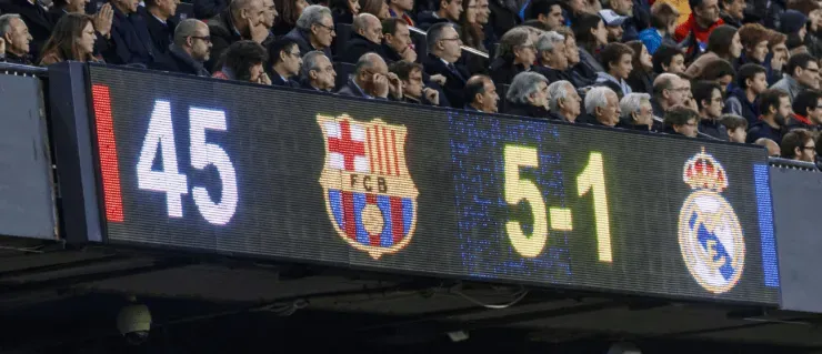 El último Clásico en el Camp Nou (sin Messi).