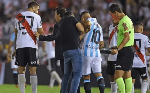 Centurión no quiso entrar y discutió con Coudet.