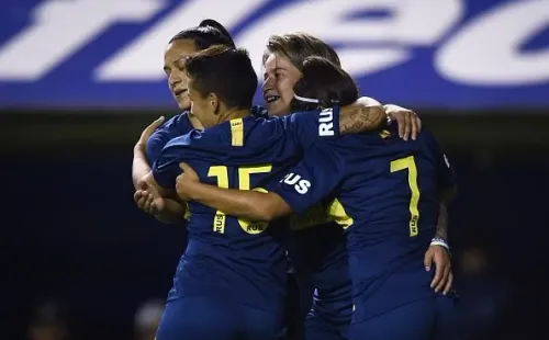 El pasado fin de semana, el plantel femenino de Boca jugó por primera vez en La Bombonera. (Getty)