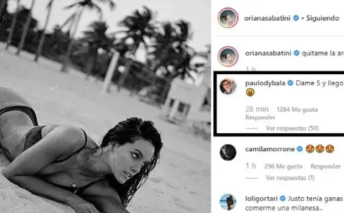 El comentario de Paulo en la foto de su pareja. (Instagram)