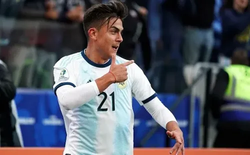 Dybala marcó su primer gol oficial con la Selección Argentina. (Getty)