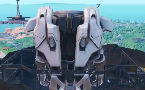 El Robot de espaldas, con su jetpack equipado.