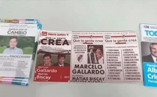 Foto de otra boleta pidiendo a Gallardo como presidente, esta vez en las PASO. (Foto: La Página Millonaria)