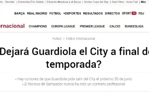 Así lo grafica el diario español Sport.