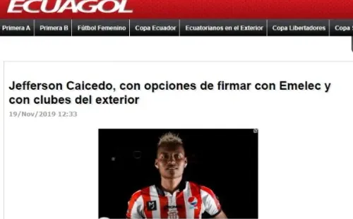 Así lo anuncian en Ecuador.