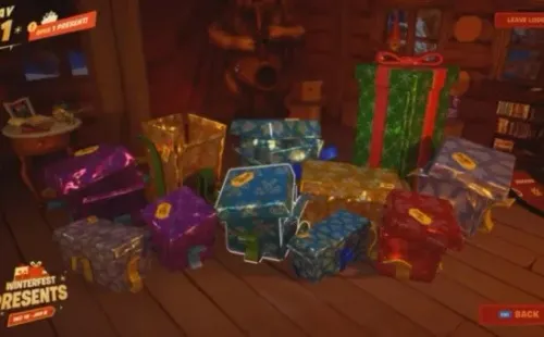 Debes haber abierto todos los regalos de la izquierda para obtener Wooly Warrior.