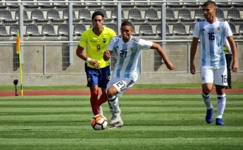 Manuel Insaurralde, volante central que disputó el Sudamericano Sub-20 con Argentina.