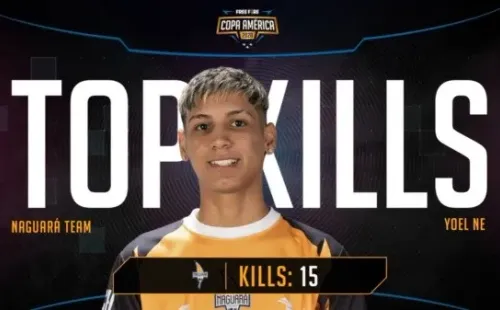 Yoel Ne de Naguará Team fue el jugador con mayor cantidad de asesinatos: 15