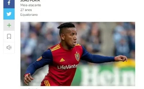 Así destacan a Joao Plata. (Foto: UOL)