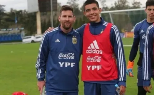 Sforza fue sparring de la Selección y compartió tiempo con Messi.