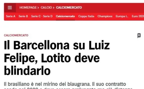 La información de 'Corriere dello Sport'.
