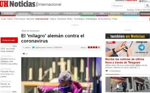 Así lo grafican en Europa.