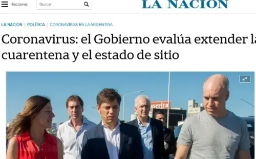 La información de 'La Nación'.