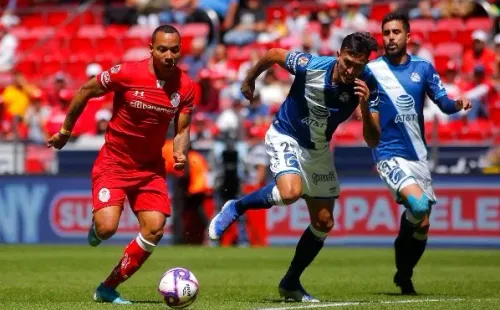 Pardo, en una de sus tantas apiladas; esta vez, frente a Puebla.