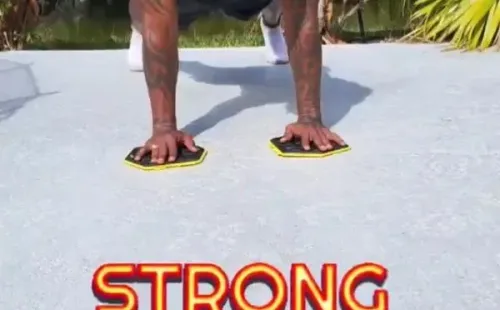 Román Torres entrena desde su casa.