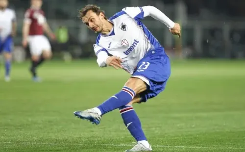 Manolo Gabbiadini durante un partido de Sampdoria. (Foto: Getty)