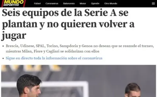 La información de 'Mundo Deportivo'.