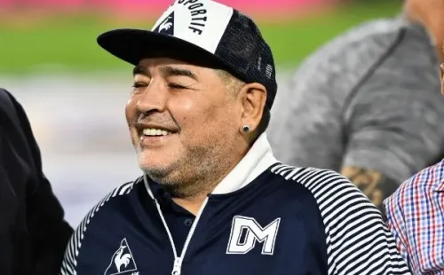 Diego Maradona, actual entrenador de Gimnasia. (Foto: Getty)