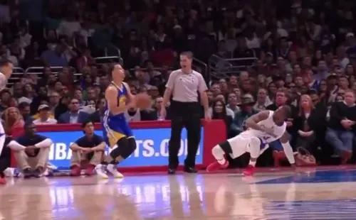 Curry deja a Paul en el piso – TalkBasket