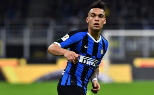 Lautaro Martínez durante un partido de Inter. (Foto: Getty)