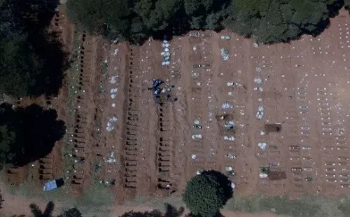 Víctimas de coronavirus en Sao Paulo. (Foto: Getty)