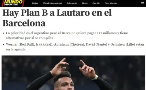 La información de 'Mundo Deportivo'.