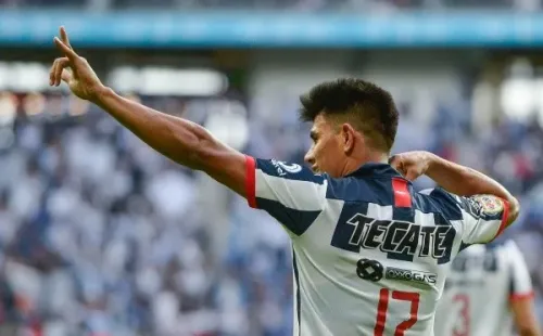 Gallardo celebra su anotación ante Atlético San Luis.