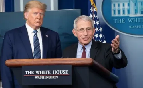 El Doctor Fauci trabaja directamente con Trump en la Casa Blanca (Foto: Getty)